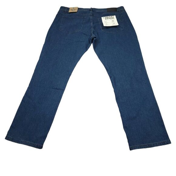 Tailor Vintage Canaan Slim Fit Stretch Jeans Men's Size 38 x 30 Dark Wash Blue - Picture 2 of 9